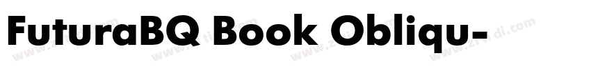 FuturaBQ Book Obliqu字体转换
